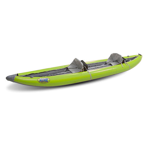 AIRE Super Lynx Inflatable Kayak in Lime angle