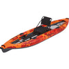 NRS Pike Inflatable Fishing Kayak in Orange angle