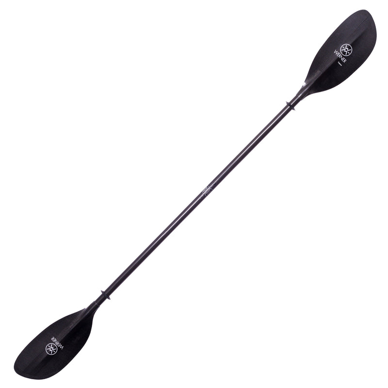 Werner Cyprus Carbon Straight Shaft Kayak Paddle in Carbon angle