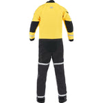 Level Six Rescue Pro Ice Dry Suit in Yellow back