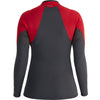 NRS Women's HydroSkin 0.5 Jacket in Graphite/Salsa back