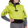 NRS Women's Element GORE-TEX Pro Semi-Dry Top in Chartreuse frontcrop